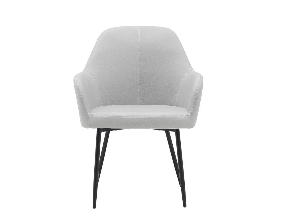 Chaise de bureau Siemione Q-Connect grise avec piétement métallique