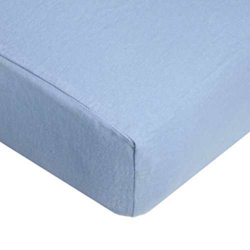 Tl Care 100% Cotton Flannel Fitted Crib Sheet, Blue, For Boys And Girls #TOP22