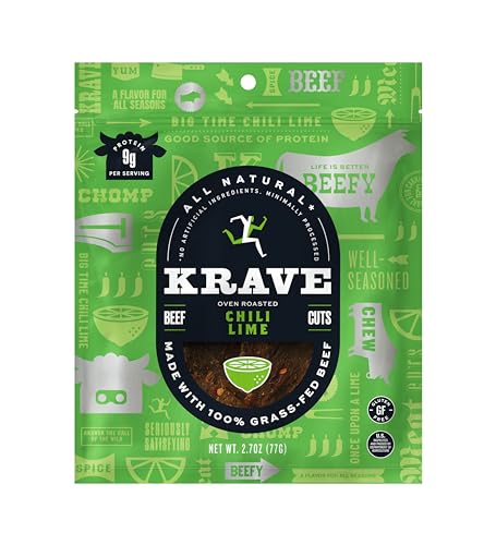 KRAVE Beef Jerky, 2.7oz, Chili Lime