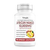 African Mango Capsules for Immune System, Metabolism, and Nutritional Wellness Support - Pure 10:1 Irvingia Gabonensis Extract - 180 Veggie Capsules Non-GMO, Gluten-Free, Vegan-Friendly