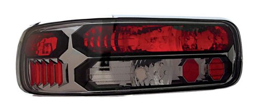 New Deal IPCW CWT-CE316CS Crystal Eyes Platinum Smoke Clear Eyes Tail Lamp with Black Trim