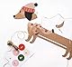 folia 9382 - Adventskalender-Set Sausage Dog, 54-teiliges DIY Bastel-Set zur Gestaltung eines individuellen Adventskalenders für Hunde-Liebhaber
