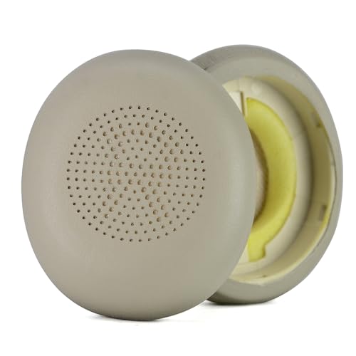 Earpads de reemplazo para Jabra Evolve2 65 UC/Elite 45h Auriculares On-Ear, cojines para auriculares con cuero de proteína más suave (Dorado) miniatura 4