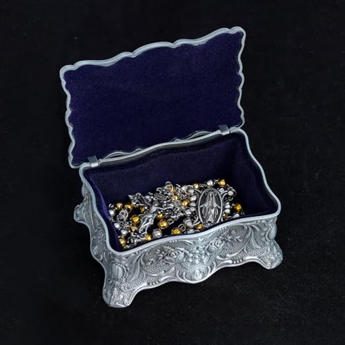 Rosary Necklace 925 Sterling Silver Rosary Pendant Rosarios Catolicos for Men Women4