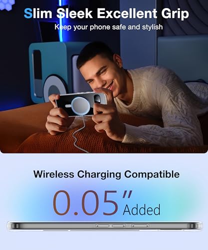 Image of [NO.1 Magnetic for Google Pixel 9a Case with MagSafe [Anti-Yellowing][Slim Fit][Military Grade Drop Tested] Transparent Case Soft Silicone Bumper for Google Pixel 9a Phone Case,Clear