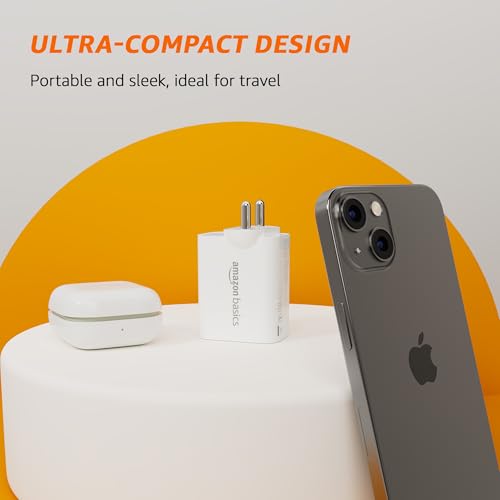 Image of amazon basics 65W Type C Port Charger | Speed Technology | Laptop & Mobile Charging Support | GaN Technology