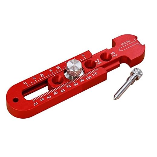 Woodworking Aluminum Alloy Circular Drawing Tool,Fixed-Point Marking Gauge Woodworking Compass Scribe,Metric/British,Adjustable Drawing Circle Ruler