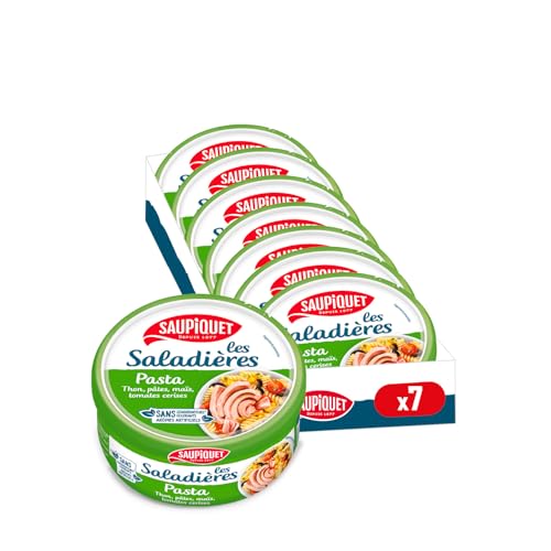 SAUPIQUET - Salade Saladières Pasta au Thon - 7 Conserves