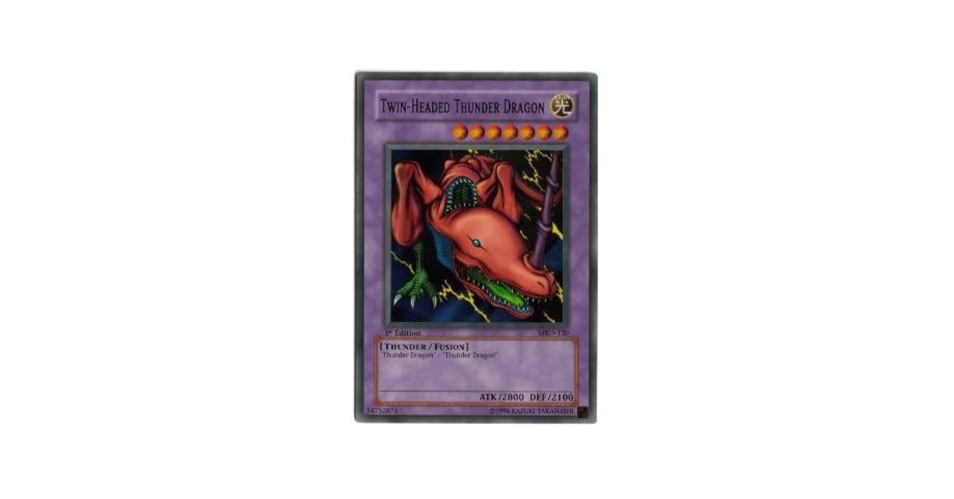 Amazon.com: Yu-Gi-Oh! - Twin-Headed Thunder Dragon (MRD-120