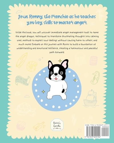 Image of Anger Management Workbook for Kids: A Journey of Discovery with Ronny the Frenchie to Stay Calm, Boost Emotional Resilience, and Foster Inner Peace
