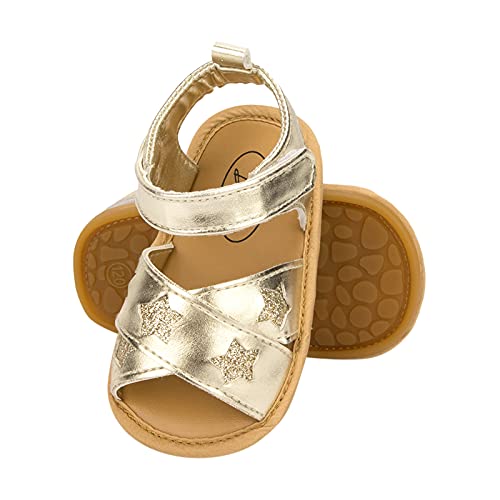 Girls Star Baby Sandals Kids Toddler Non-Slip Shoes Walking Rubber Baby Shoes Summer Soft Outdoor Cute Dress Shoes3