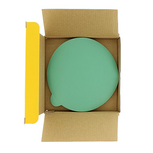 Dura-Gold Premium 6" Green Film Psa Sanding Discs - 320 Grit (Box Of 25) - Self Adhesive Stickyback Sandpaper For Da Sander, Finishing Fine Cut Abrasive - Sand Automotive Car Paint, Woodworking Wood #TOP1