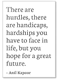 There areハードル、There Are handicaps、Hardshi。。。 – アニル・カプール引用冷蔵庫マグネット mgnquo36558_w