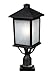 Z-Lite 507PHB-BK-PM Holbrook 1 Light Outdoor Post Mount Light