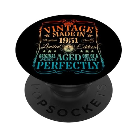 Decoraciones vintage de 73 cumpleaños vintage 1951 73 cumpleaños PopSockets PopGrip Intercambiable