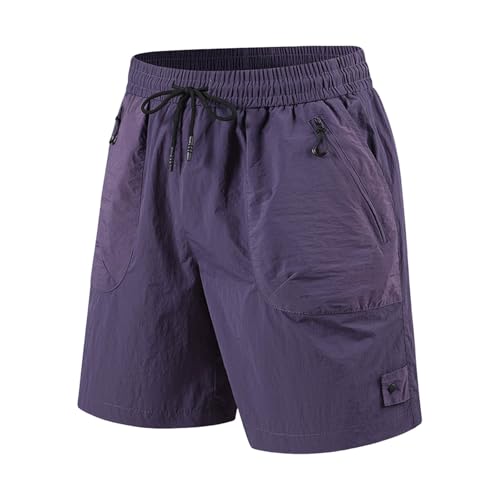 Pantalones Cortos Deportivos de Verano para Hombre con Tecnología de Seda de Hielo y Secado Rápido para Actividades Exteriores y Fitness