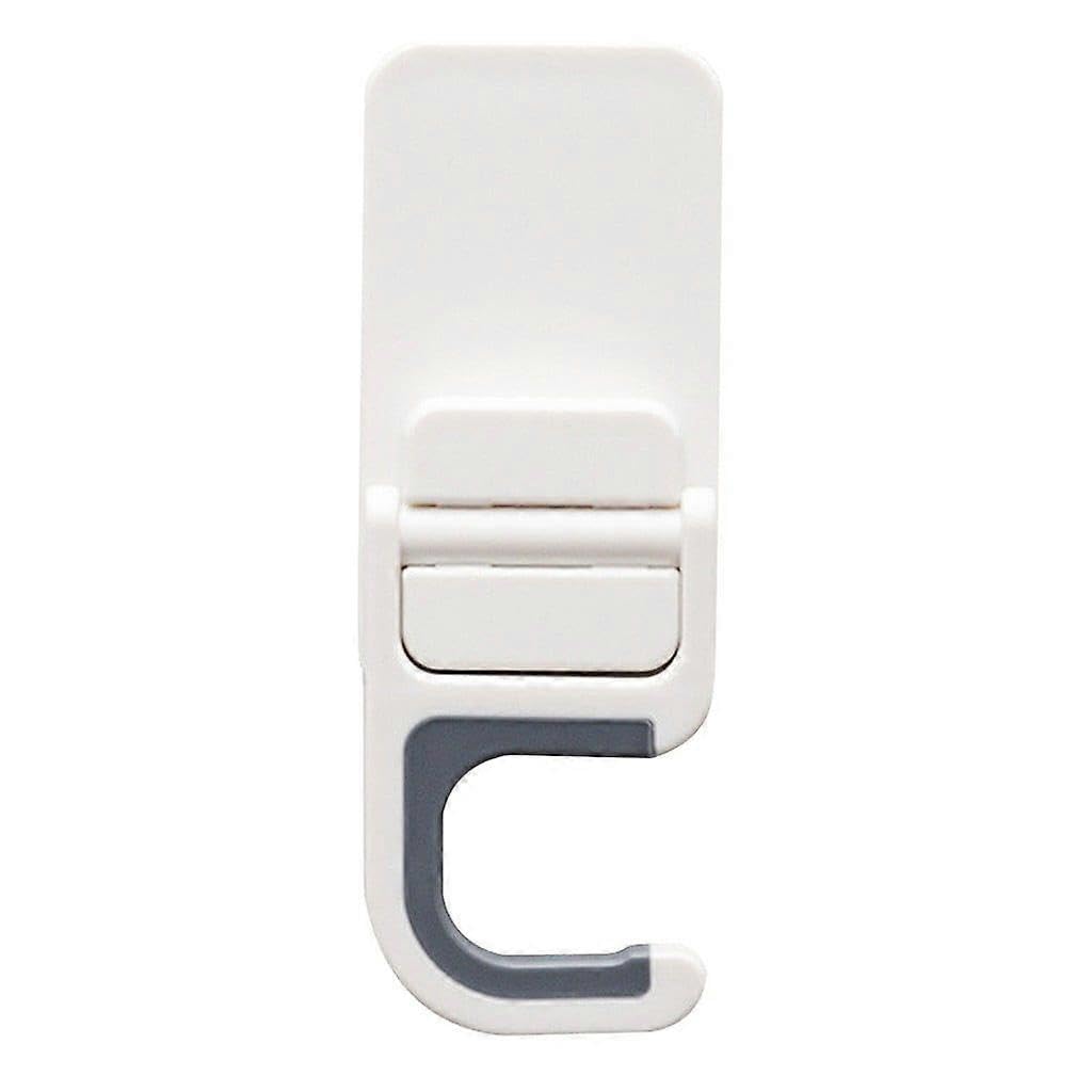 JOYHAPPST Mops for Floors Wall Mounted Mop Rack Hook Bathroom Hanger Clips Mop Shelf Holder White