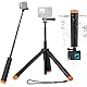 Schwebender Handgriff Selfie Stick Stativ Wasserdicht Ausziehbares Selfie Einbeinstativ für Go Pro Hero 13 12 11 10 9 8 7 6 5 4 3, 3+ DJI Action 5 Pro Action 4/3 Insta 360 Action Kameras