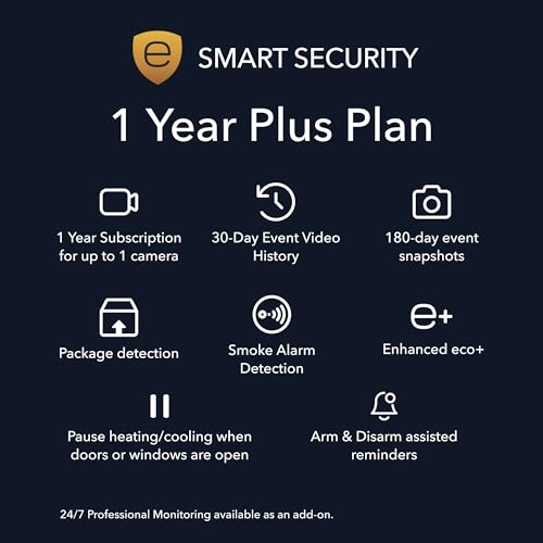 Image of ecobee Wired Smart Doorbell Camera with 1-Year Smart Security Plus Subscription - HD Video, Night Vision, Motion Alerts, Two-Way Audio, Smart Home Security System