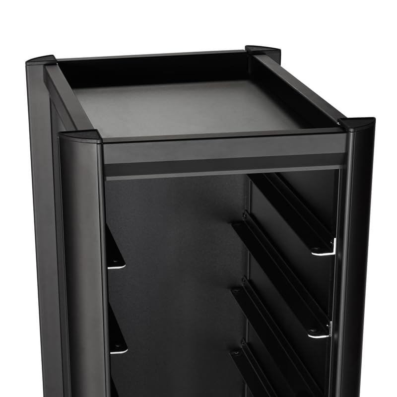 GN Tablettwagen schwarz für 10 GN Tabletts 1/1 Aluminium, MDF