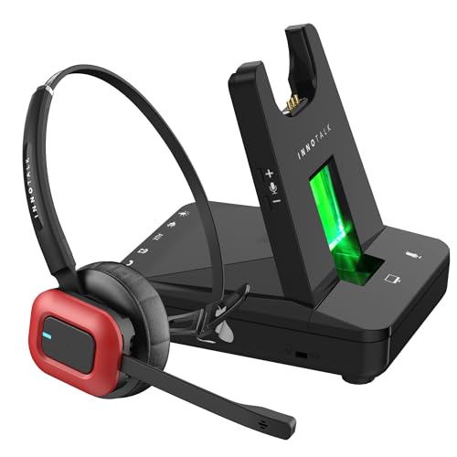 INNOTALK Wireless Headset for Computer Phone and for Poly