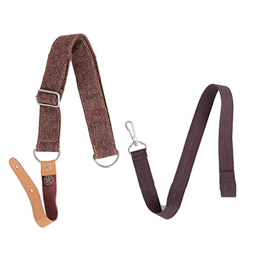 XWWDP Bandoulière sans Crampons pour ukulélé Sélectionné Café/Beige Bicolore Coton Respirant Longueur De La Sangle… - Les Beatles, Paul McCartney, John Lennon, RIngo Starr, George Harrison XWWDP Bandoulière sans Crampons pour ukulélé Sélectionné Café/Beige Bicolore Coton Respirant Longueur De La Sangle… – Image 5