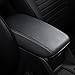 AOMSAZTO Console Covers for 2014 2015 2016 2017 2018 2019 Kia Soul Armrest Covers for Kia Soul Blak with Black Stiches