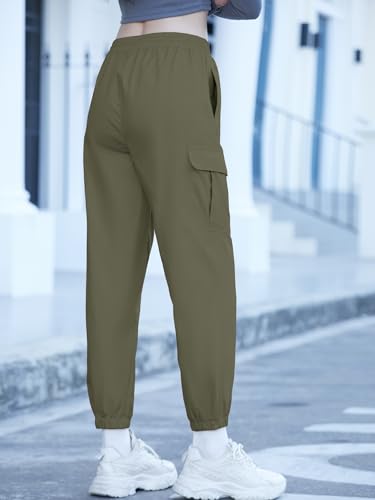 Image of SANGTREE Girls & Womens Drawstring Cargo Jogger Pants,3 Years - Women 3XL