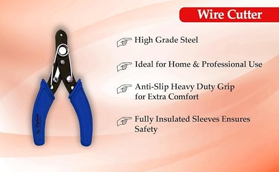 Image of 4-Piece Combo: 1 Combination Plier, 1 Wire Stripper, 1 Line Tester, 2-in-1 Screwdriver
