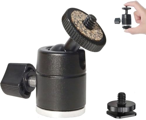 Manfrotto 一脚 360度回転ヘッド付き　自立型 楽天市場】自由雲台 カメラ用 360°回転ボール雲台 ボールヘッド