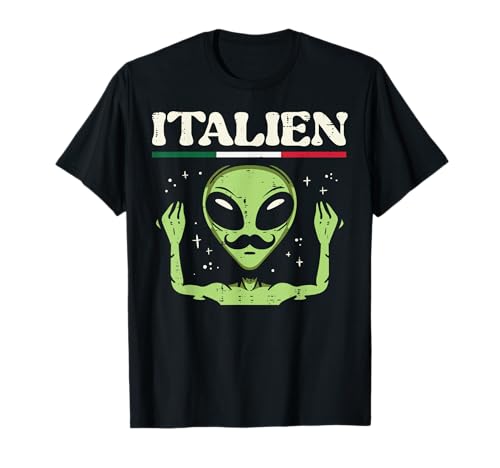 Italian Alien Italien Funny Italy Hand Gesture Men Women Kid T-Shirt