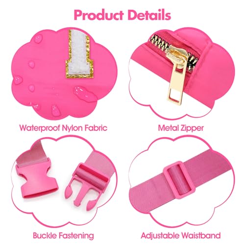 Image of Preppy Nylon, Waterproof, Gold-Plated Zipper, Adjustable Strap, Birthday Christmas Easter Gifts for 4-13 Year Old Teen Girls