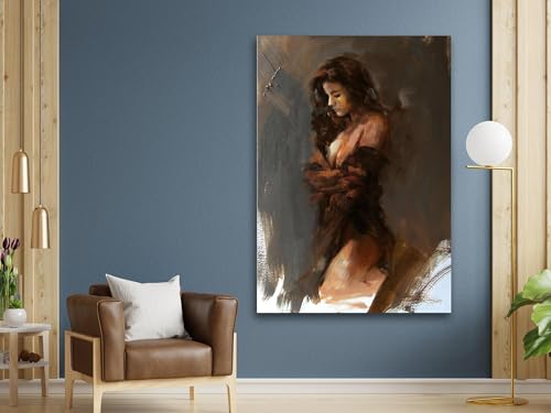 Tableau pour chambre adulte motif femme sexy et art mural moderne 50x70