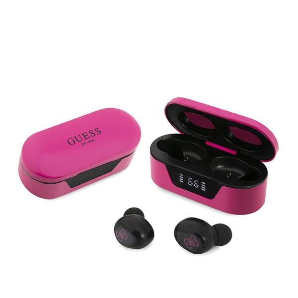 Auriculares ajustables Guess Bluetooth 5.3 para eliminar el dolor de orejas con sonido potente