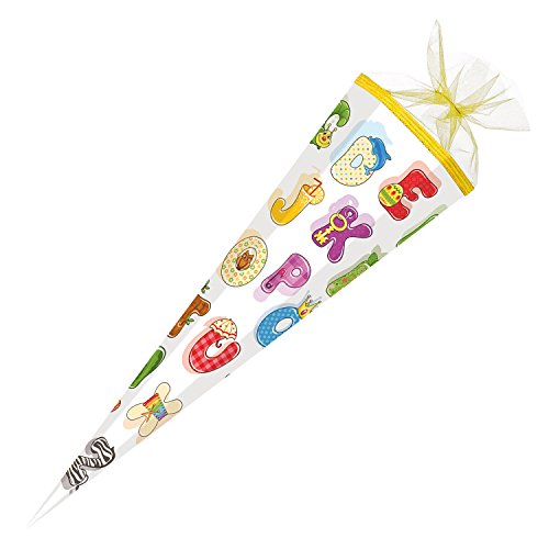 Preisvergleich Produktbild Nestler 6858586 Schultüte ABC, 85 cm 6-eckig