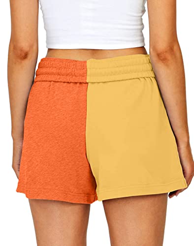 Girls' Athletic Running Shorts Cotton Patchwork Workout Short Pants3