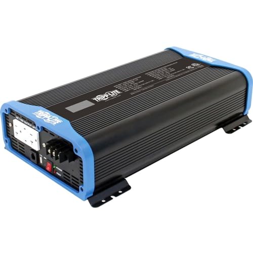 Tripp Lite 1000W Compact Pure Sine Wave Power Inverter, 3 Outlets, 1 USB + 1 USB-C Charging Ports, Remote Control via RJ12 Telephone Cable, 2-Year Warranty (PINV1000SW-120)