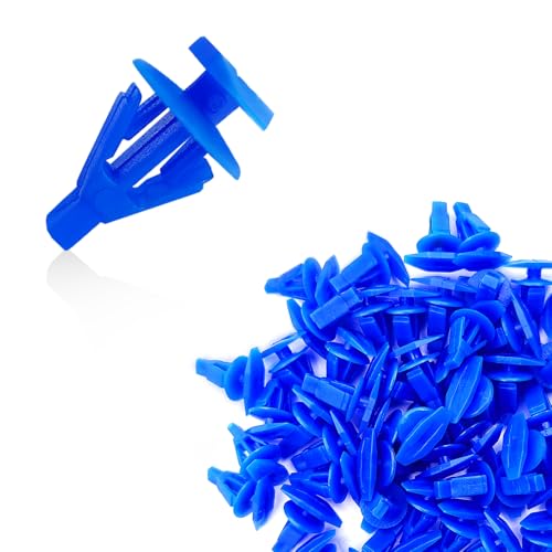 ZOKYUYS® 100PCS Universal Weatherstrip Retainer Clips, Compatible with Nissan Altima Maxima Sentra, Window Door Fasteners Replacement (Blue)