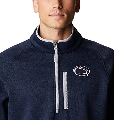 Image of Columbia NCAA mens Collegiate Canyon Point Sweater Fleece Half Zip
