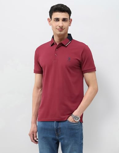 Image of U.S.Polo Association Men's Solid Regular Fit Polo Shirt