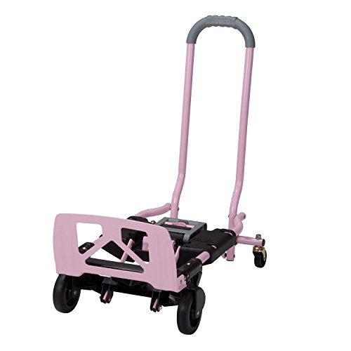 Cosco 12222Png1E 300-Pound Capacity Cart, Pink Shifter Multi-Position Heavy Duty Folding Hand Truck And Dolly #TOP2