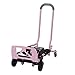 COSCO Shifter Multi-Position Folding Hand Truck and Cart, 300 lb. Weight Capacity, Pink