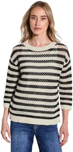 Street One Gestreifter Mesh-Pullover