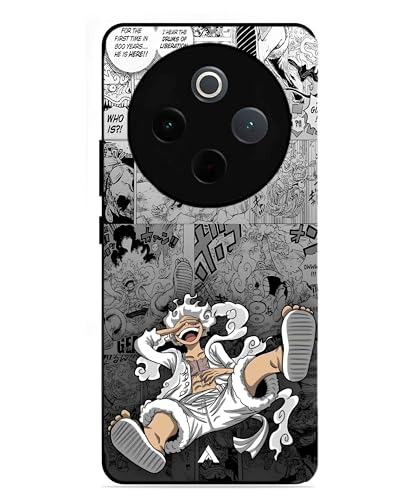 Image of Premium Anime 2 Case for Vivo Y300 Pro (Glossy Finish) Soft-Touch Metal TPU Back Cover, Shockproof, Designer, Aesthetic Mobile Phone Case