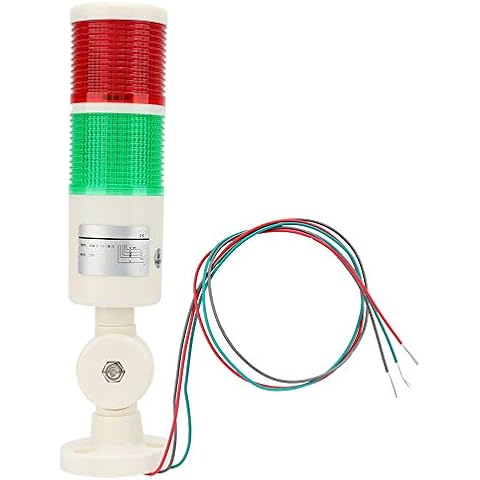 Luz de señal de alarma LED Jacksking Rojo/Verde 24V Cover