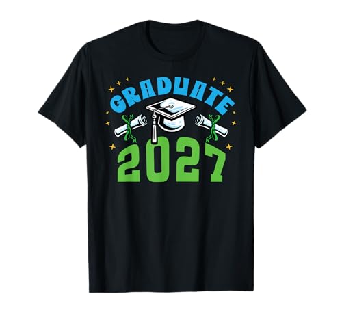Graduación Graduado Clase de 2027 Divertido Graduado Camiseta