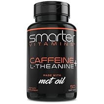 200mg Caffeine Pills - MCT Oil from 100% Coconuts + 100mg L-Theanine, Advanced Energy, Clean Focus and Perfect Clarity…