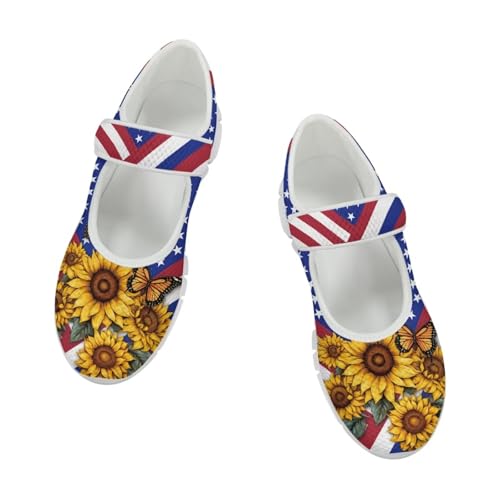 Coloranimal Mary Jane Flats Shoes for Women Dressy Casual Womens Mary Jane Shoes Magic Sticker Slip On Shoes Falts Shoes Mesh Ballet Shoes2