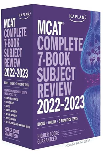 MCAT: Complete 7-Book Subject Review 2022â2023 Books + Online + 3 Practice Tests (Kaplan Test Prep)