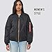 Alpha Industries Women's MA-1 Flight Jacket (S, Black)